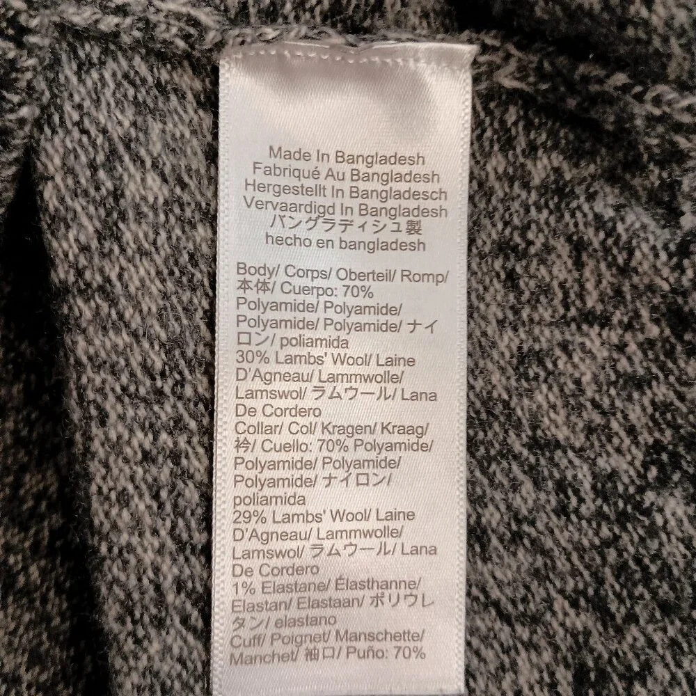 J Crew Sweater 1/4 Zip Warm Classic Gray/Black/White Men’s Size XL VGUC - Picture 6 of 13